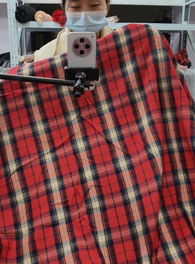 2米涤棉格子1.5宽缺角没算B709号