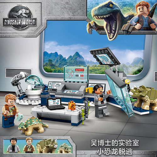 侏罗纪吴博士的实验室小恐龙脱逃