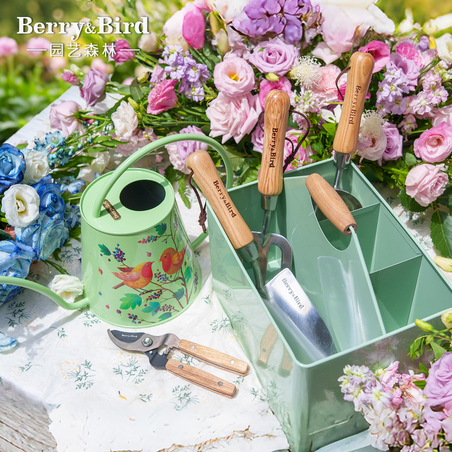Berry&Bird园艺森林家用阳台花园种植豪华园艺工具组合套装送礼物