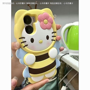 蜜蜂kt猫OPPOreno12 9手机壳A58A56A93A72A2X卡通k9S A2PRO