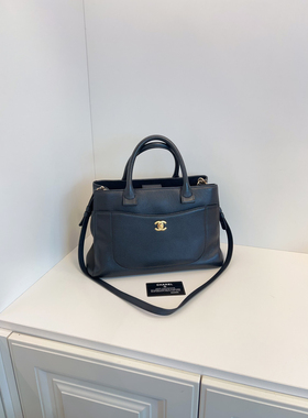 Chanel 香奈儿 黑金 cerf tote 荔枝纹 托特 沉稳低调复古轻奢感