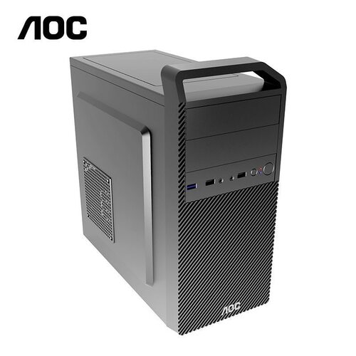 AOC商务台式电脑机箱手提机箱USB3背线长显卡光驱办公家用CB112D
