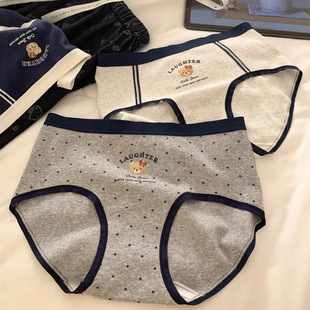 气满满 元 女孩 棉柔小熊 Gooogood 英伦风女士内裤 Underwear