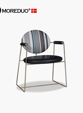 MOREDUO/意式轻奢休闲沙发椅客厅单椅设计师餐椅极简 Gemma chair