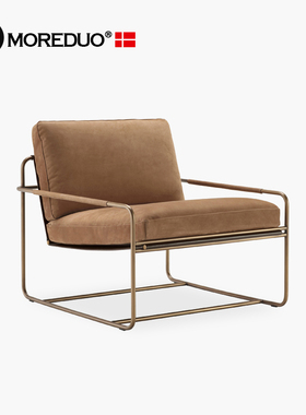 MOREDUO/意式现代客厅沙发椅布艺休闲椅Riviera Armchair卧室单椅