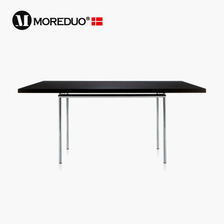 MOREDUO/意式玻璃餐桌 LC12 Table 大理石餐台不锈钢吃饭桌子现代