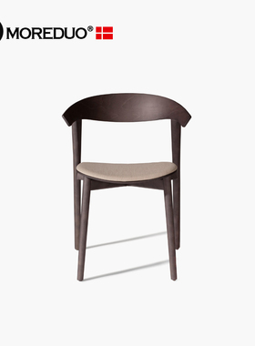 MOREDUO/意式北欧实木椅Nix 230T Chair北美胡桃木单人书桌椅餐椅