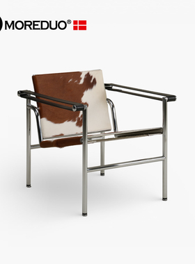 MOREDUO/意式客厅沙发椅包豪斯设计师休闲椅 LC1 Basculant chair