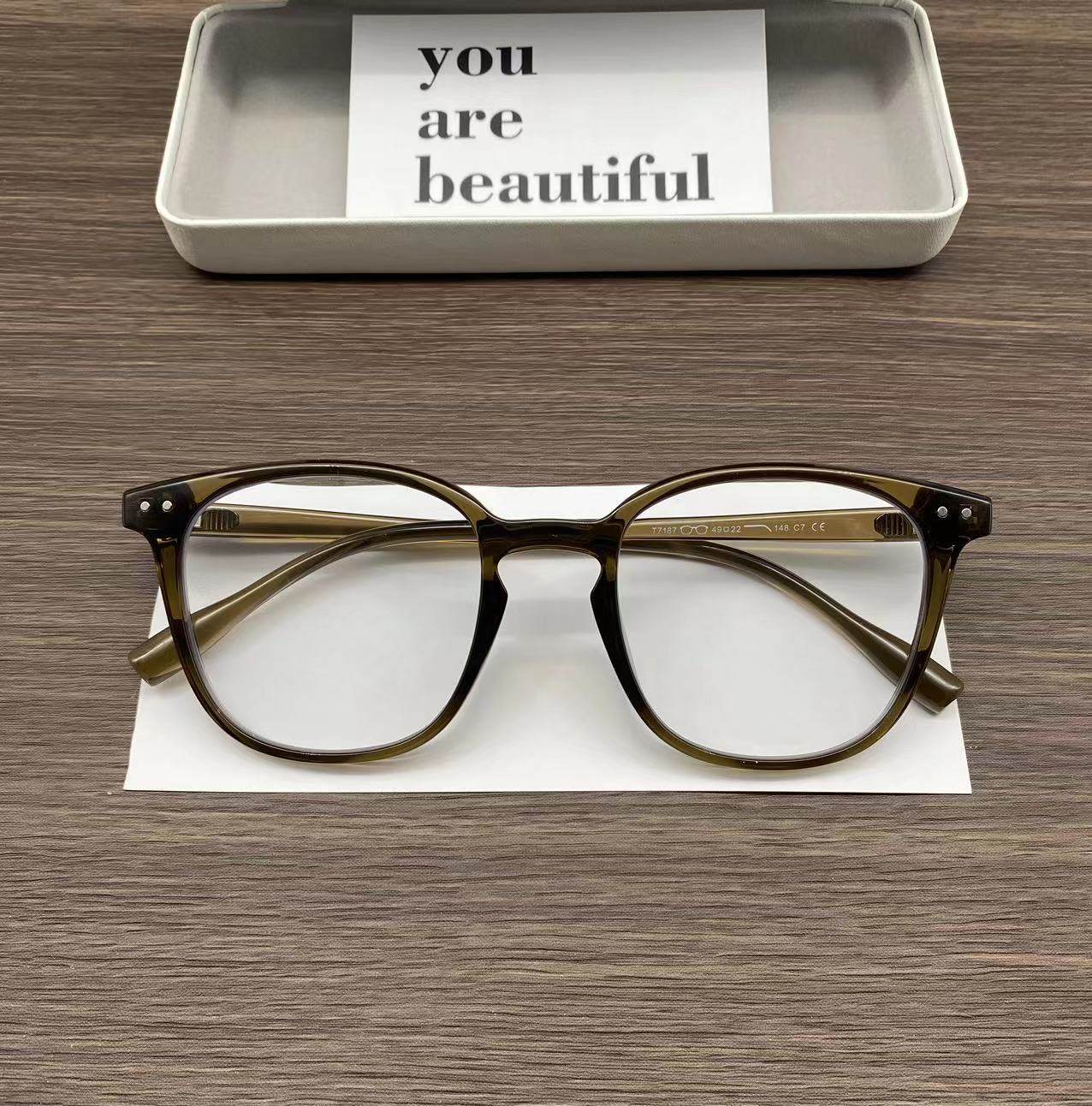 小红书同款眼镜框女素颜神器棕色大框显白显瘦可配近视眼镜男超轻,ZIPPO/瑞士军刀/眼镜,定制成品光学镜,淘宝优惠券,粉丝福利购,淘宝优惠卷