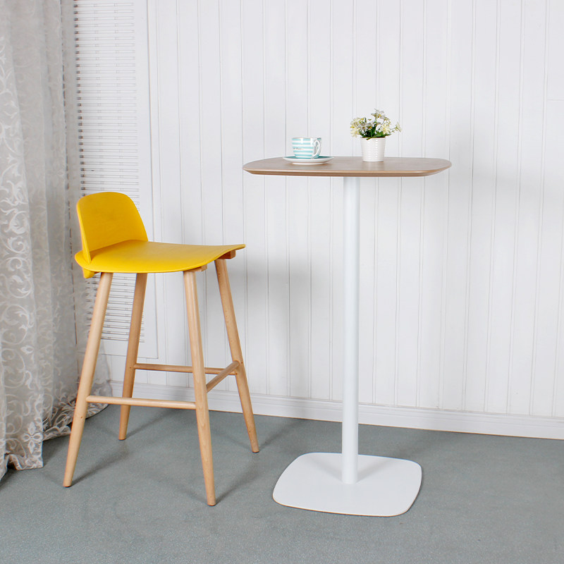 简约高脚桌接待洽谈吧台高桌子