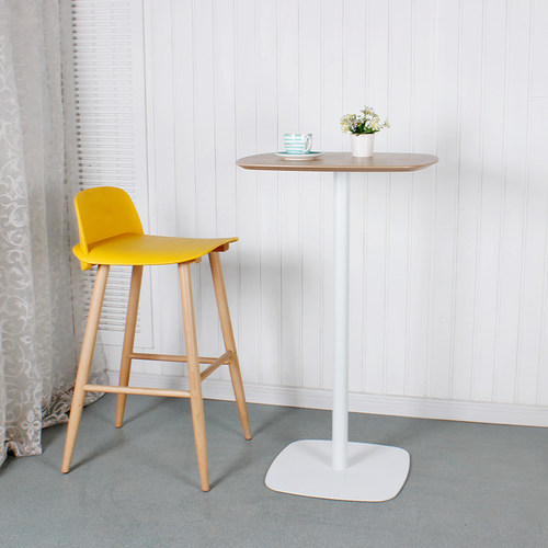 简约高脚桌接待洽谈吧台高桌子