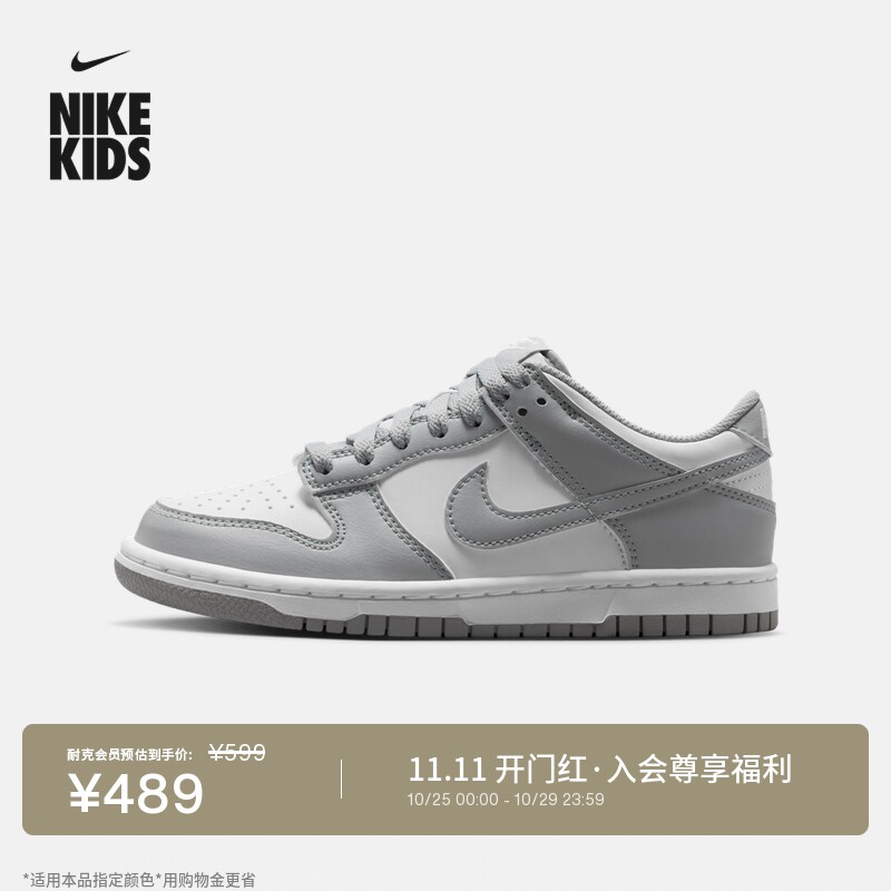 Nike耐克DUNK青少年运动鞋板鞋