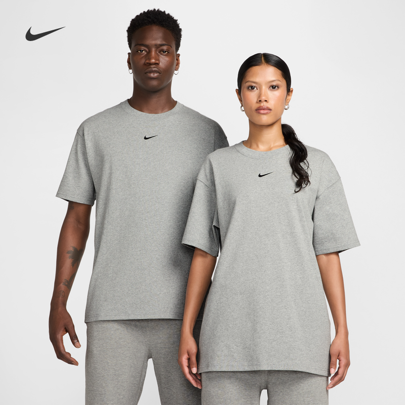 Nike耐克休闲拼接纯棉男子T恤