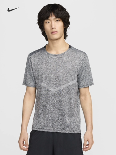 Nike Официальный DRI-FIT RISE 365 Мужской быстропроницаемый короткие рукавы Top Summer CZ9185