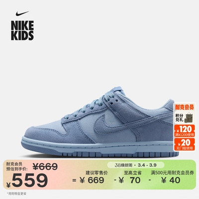 Nike耐克DUNK低帮大童运动鞋板鞋