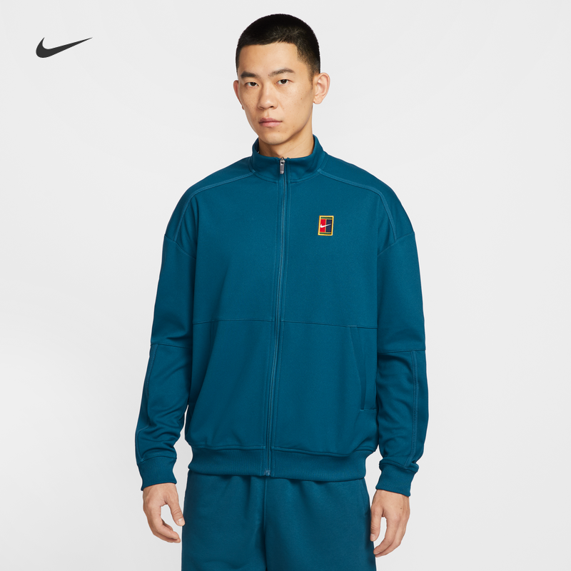 Nike耐克针织薄绒男网球夹克外套