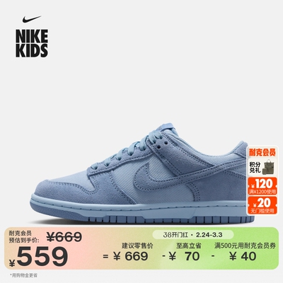 Nike耐克DUNK低帮大童运动鞋板鞋