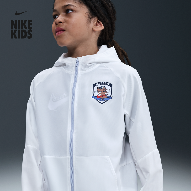 Nike耐克官方男女童大童速干训练夹克防晒衣秋季卡通袋鼠II0478