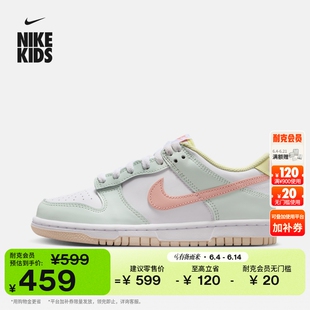 耐克大童平底运动鞋夏季新款男女童胶底低帮板鞋NIKE DUNK IV2861