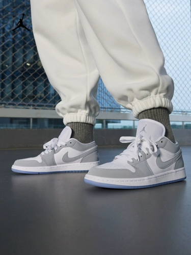 Nike, Air Jordan 1, кроссовки, летняя низкая спортивная обувь с амортизацией, с вышивкой