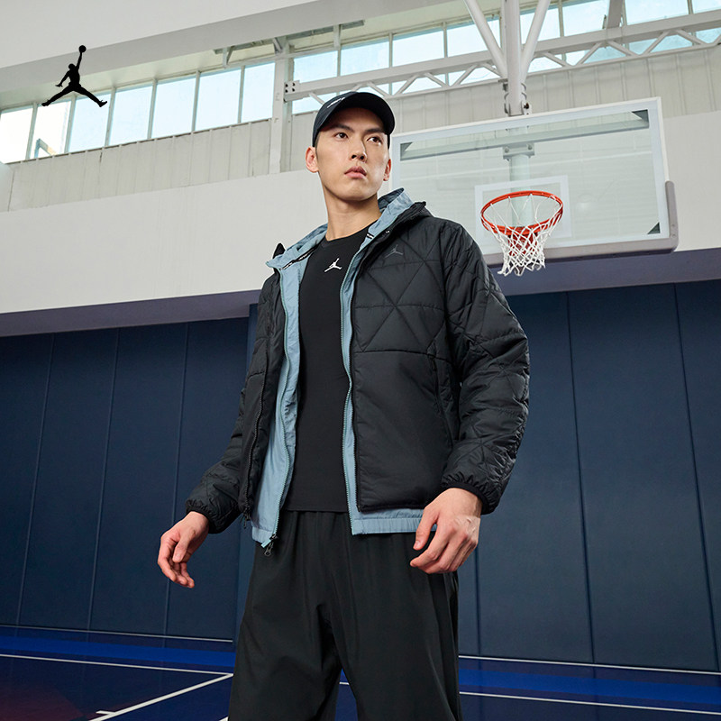 耐克乔丹男子防泼水保暖夹克棉服外套叠搭耐穿JORDAN FZ3163