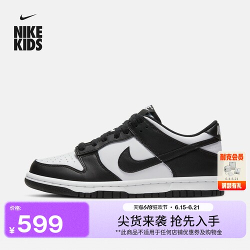 Nike耐克DUNK复古大童运动鞋板鞋
