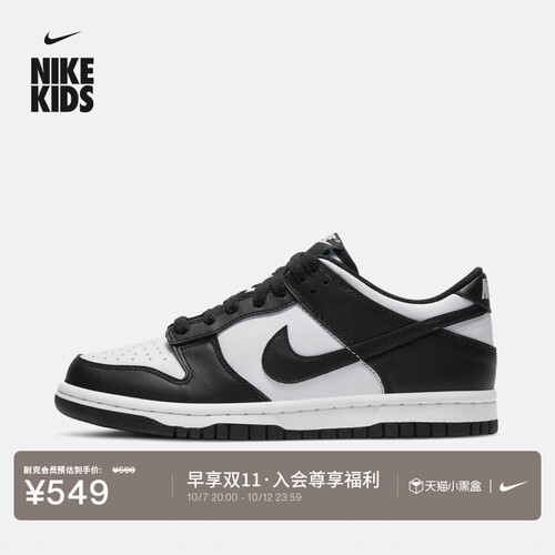 Nike耐克DUNK复古大童运动鞋板鞋