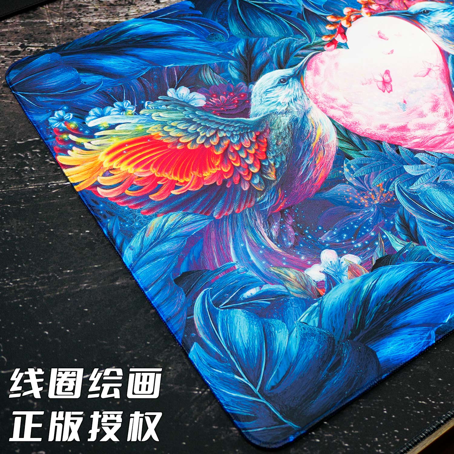 适用于PAW3395芯片鼠标高密度乱纹鼠标垫锁边加厚电脑电竞游戏5mm