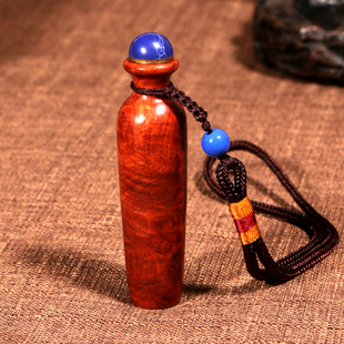 新款手工木制花梨瘿木中国风花瓶鼻烟壶必昌红品牌烟壶内画