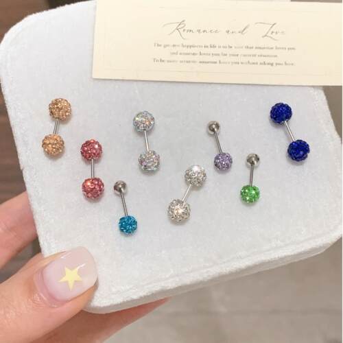 爆闪耳骨钉医用钛钢养耳睡觉免摘