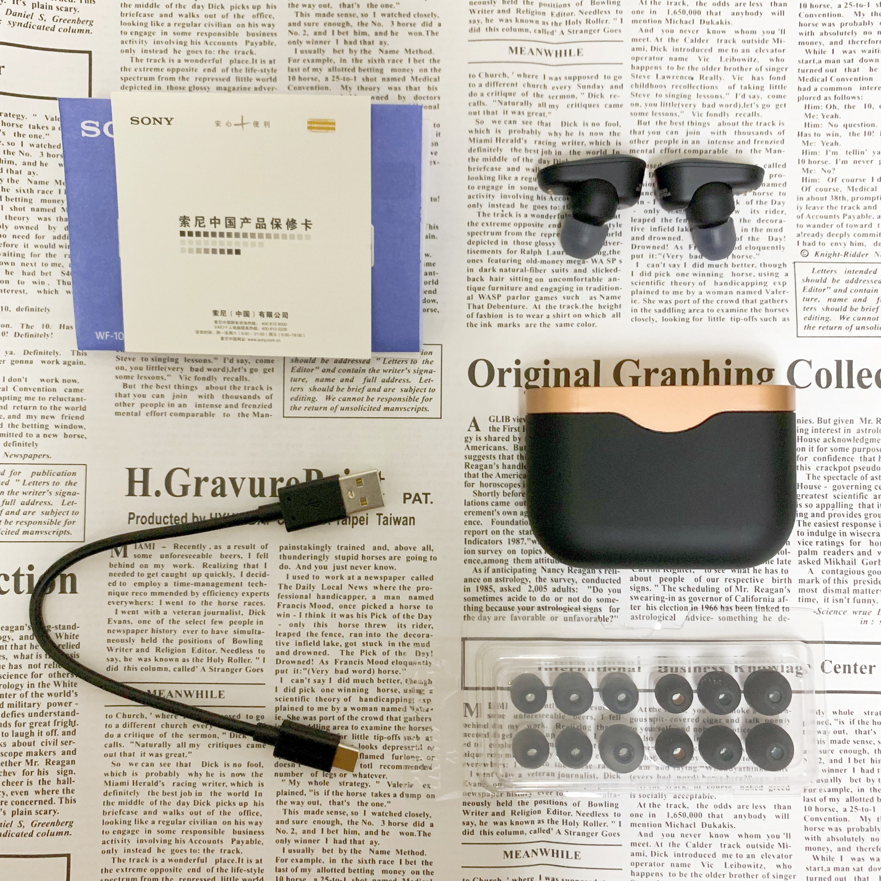 Sony/索尼 WF-1000XM3 真无线蓝牙降噪耳机 降噪豆 触控面板 3代