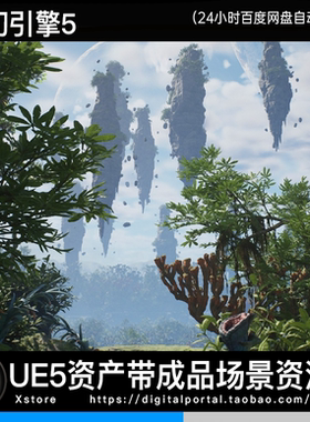 UE5虚幻5外星物种科幻丛林生物群落环境场景Scifi Jungle Biome