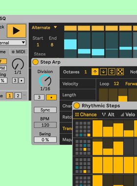 Ableton live Sequencers Max For Live音序器音源音乐制作预设包