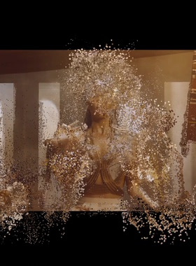 Touchdesigner粒子互动特效人影交互新媒体艺术kinect工程源文件