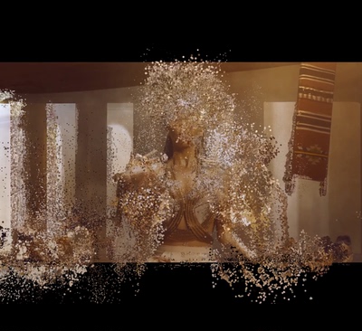 Touchdesigner粒子互动特效人影交互新媒体艺术kinect工程源文件