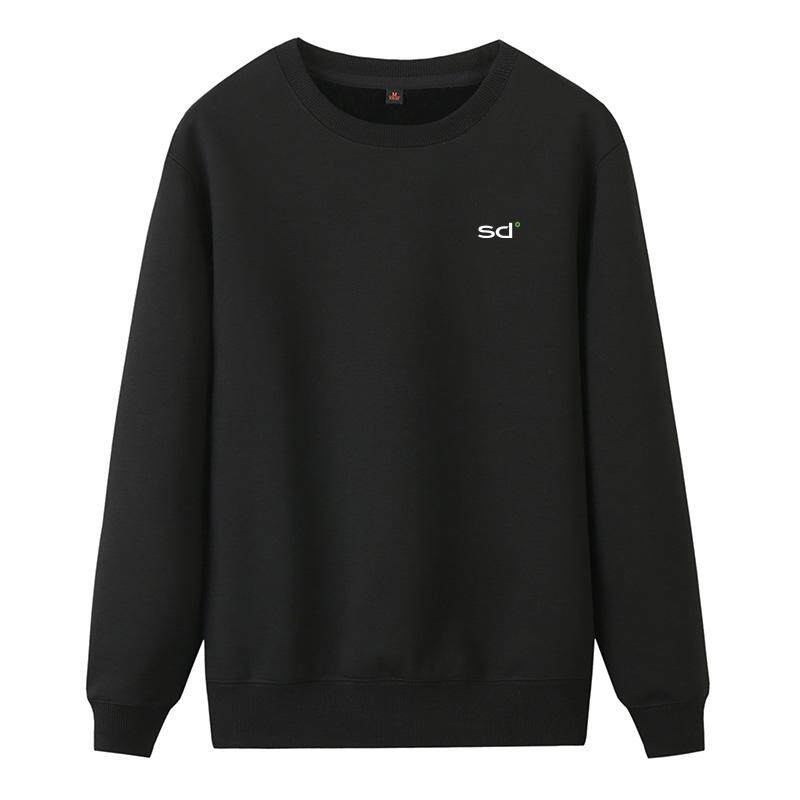 圣都装饰工作服卫衣定制秋冬全屋家装长袖加绒男女工装外套印logo