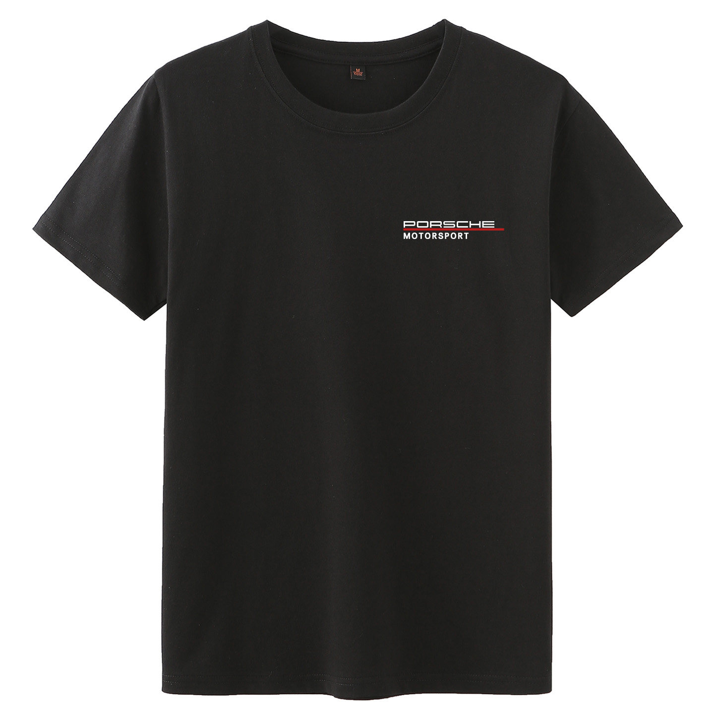 保时捷工作服短袖T恤定制logo图片
