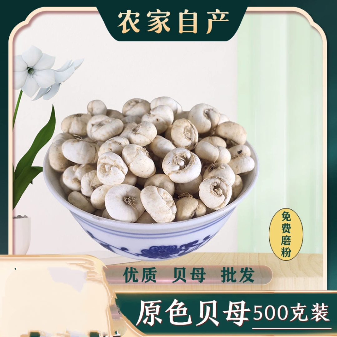 25年正品中药材大贝母川贝母粉特级平贝母非浙贝藏贝母500克