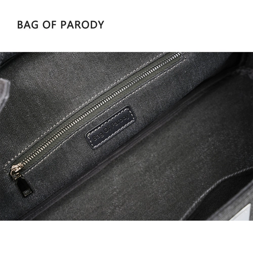 Ретро платиновая джинсовая вместительная и большая сумка на одно плечо, коллекция 2023