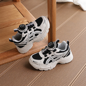 儿童轻便软底老爹鞋 网面透气运动鞋 炸街男孩 春季 童喜娃2025新款