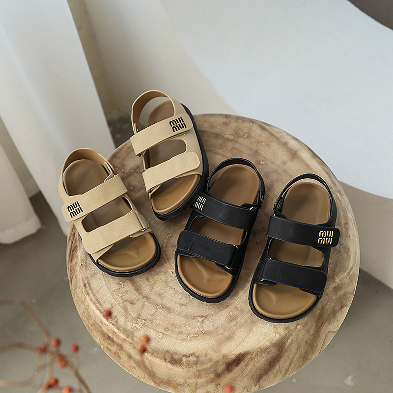 一号鱼儿童沙滩鞋2025夏季新款男童软底透气勃肯凉鞋女童户外时尚