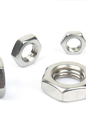 不锈钢GB54六角薄螺母M8M12M14M16M18M20M22M24