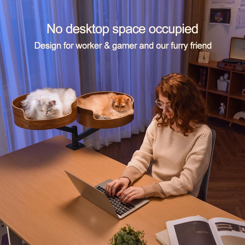 猫眯桌面床创意猫床支架desk