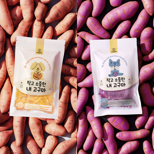 韩国wagzak风干紫薯狗零食奖励
