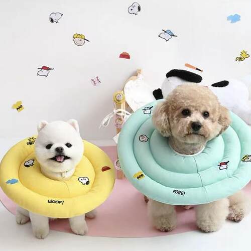 现货~韩国parisdog宠物猫狗snoopy史努比柔软伊丽莎白圈