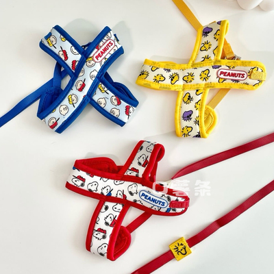 韩国宠物狗狗外出牵引绳胸背