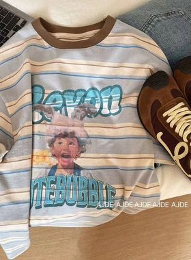 广州十三行高货爆款正肩t恤女装短袖夏季韩国条纹打底衫上衣ins潮