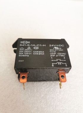 841-S-1A-C1-H 24VDC全新松川继电器  841-S-1A-C1 100/120VAC
