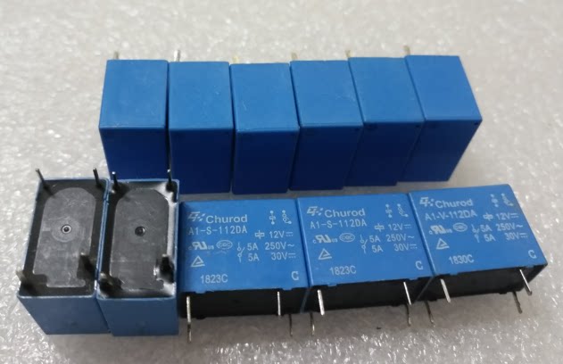Produktbild von A1-S-112DA Relais 12V DC 5A – 5 Stück, 4-polig, Für Schaltungen Und Steuerungen