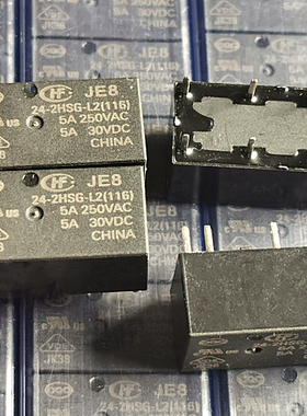 JE8 24-2HSG-L2(116) 全新宏发8脚  HFE60P 24-2HSTG-L2 两常开5A